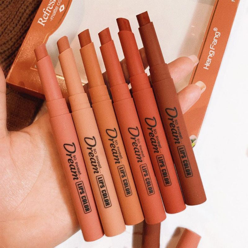 Heng Fang Refreshing Matte Lipstick 6 Pcs Set Dream kit